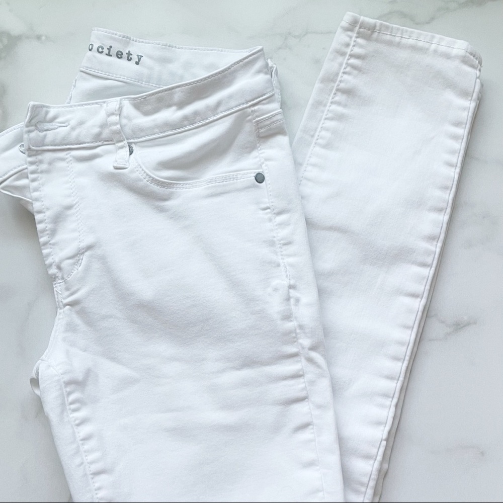 Articles of Society White Stretch Denim Pants